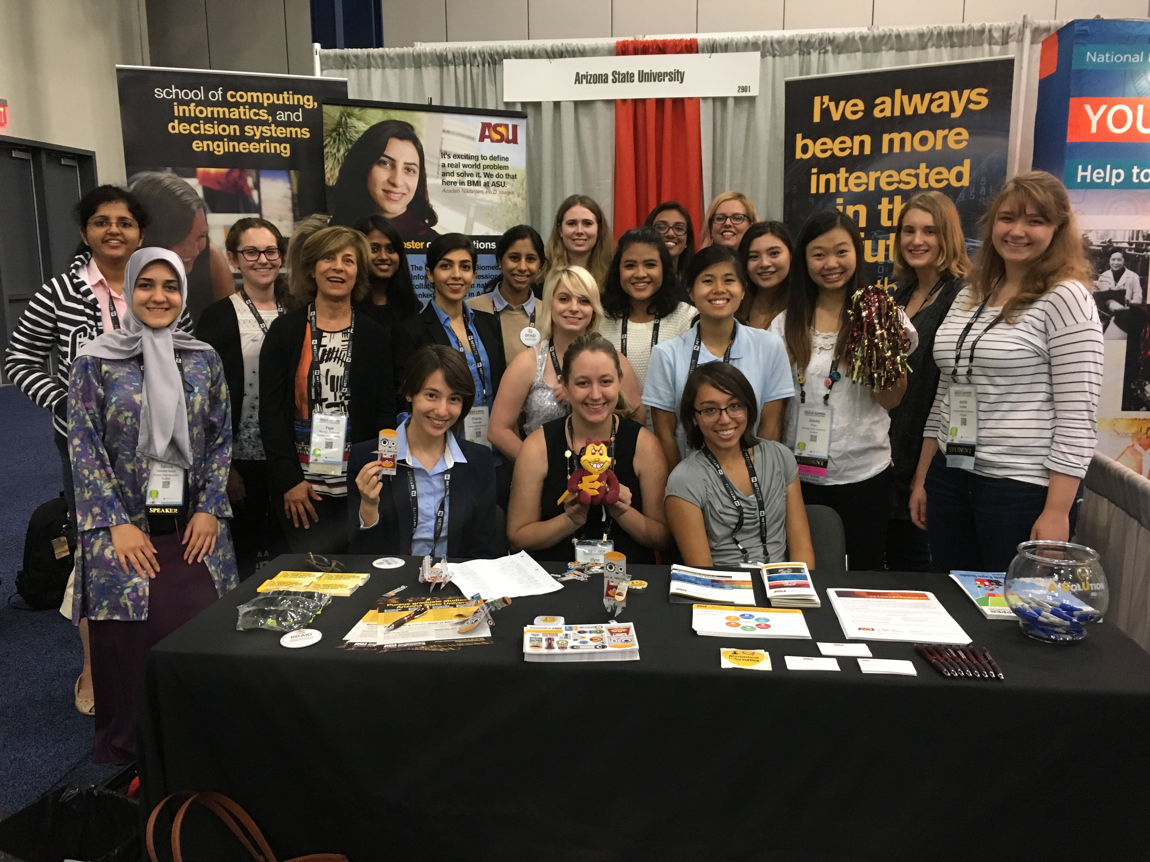ASU students at Grace Hopper conference