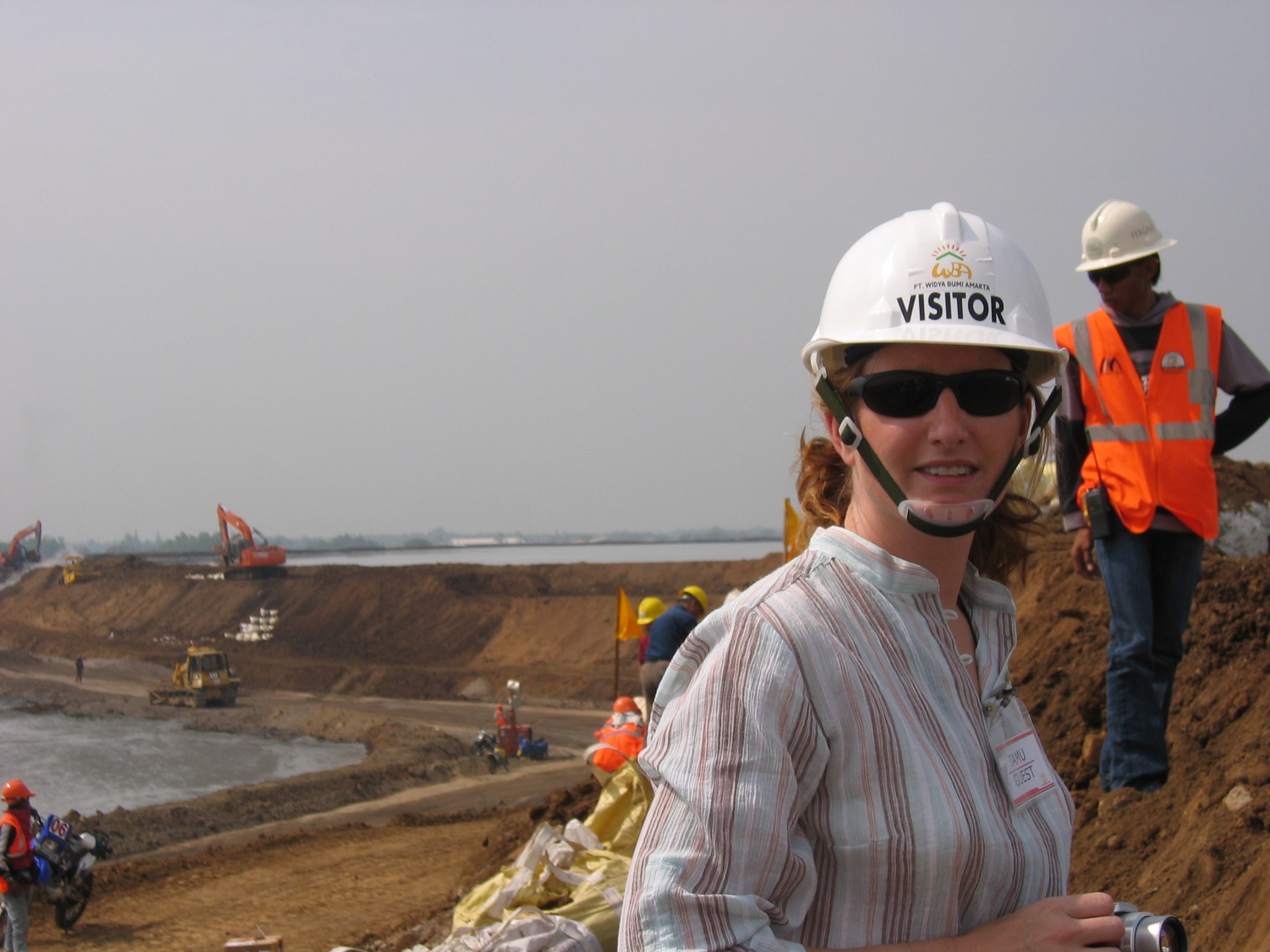 Geologist Amanda Clarke in Indonesia