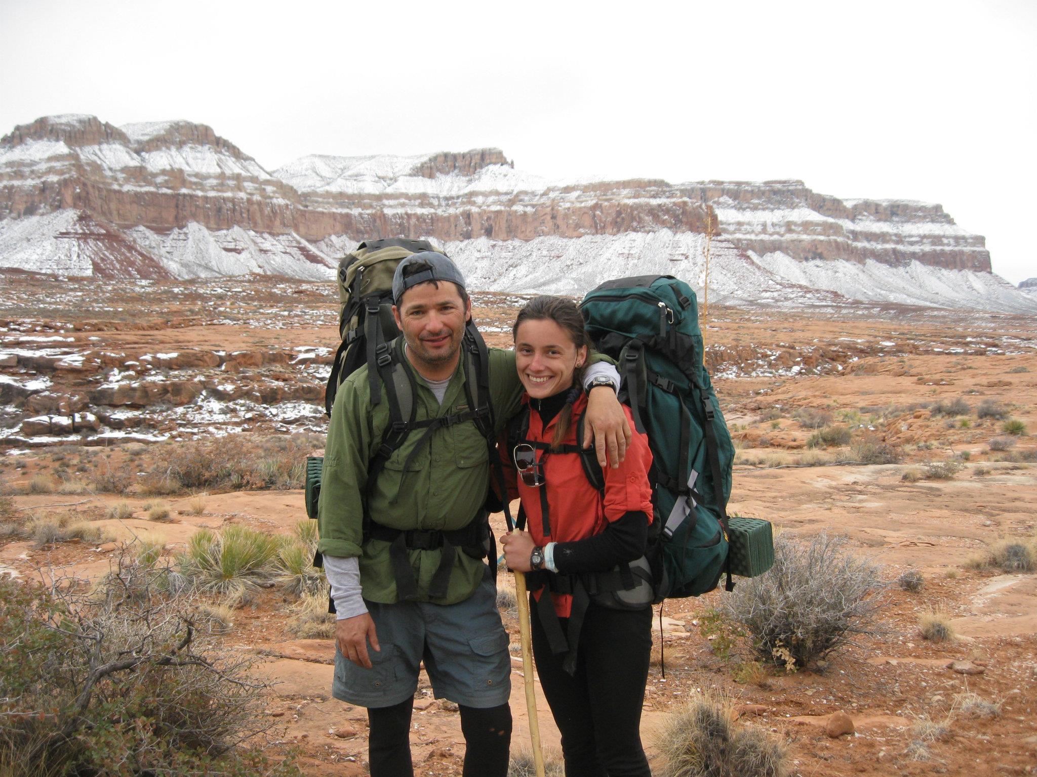 Andrew Holycross and Ioana Hociota in Grand Canyon