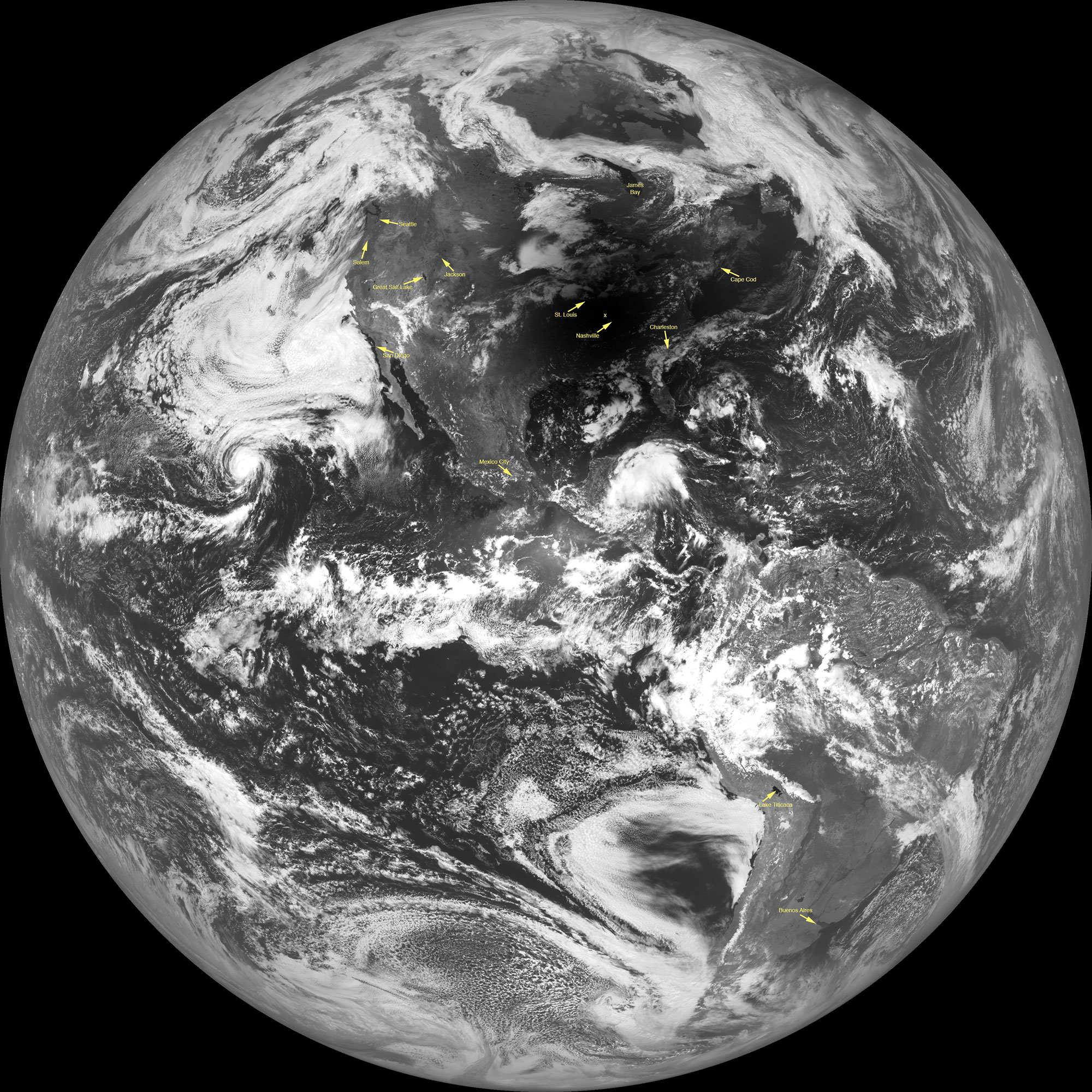 View of Earth during solar eclipse taken by LRO camera
