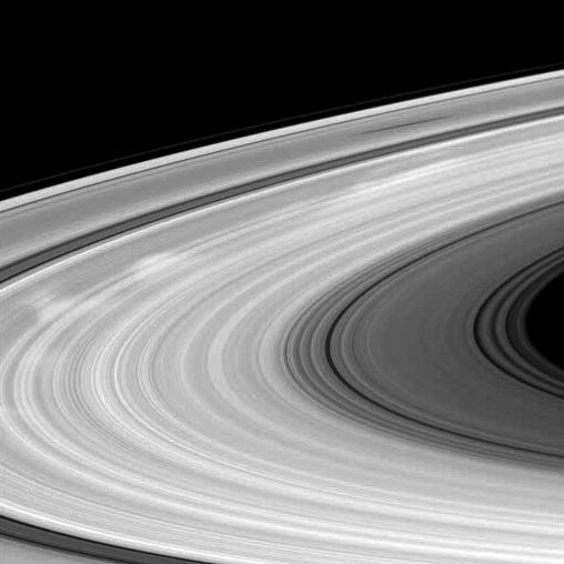 Saturn's rings as seen by Cassini