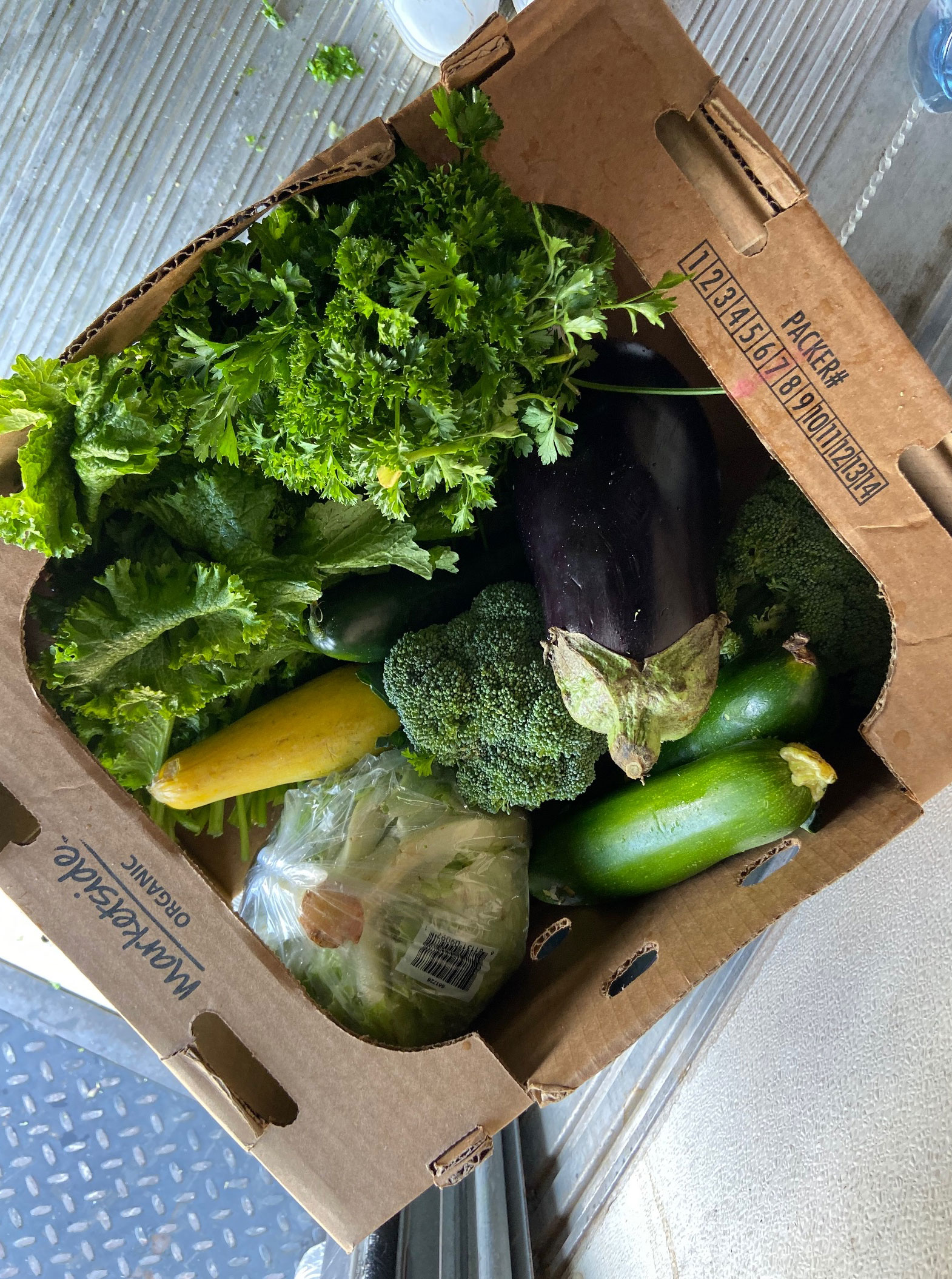 produce in a box