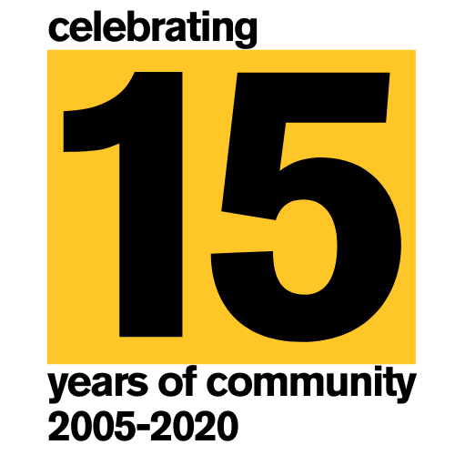 15th anniversary logo, Arizona State University, School of Community Resources and Development