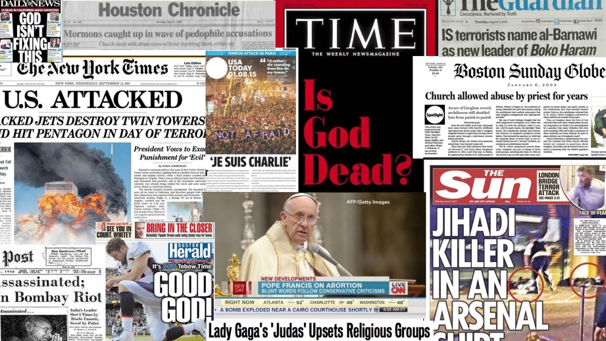 religion headline collage