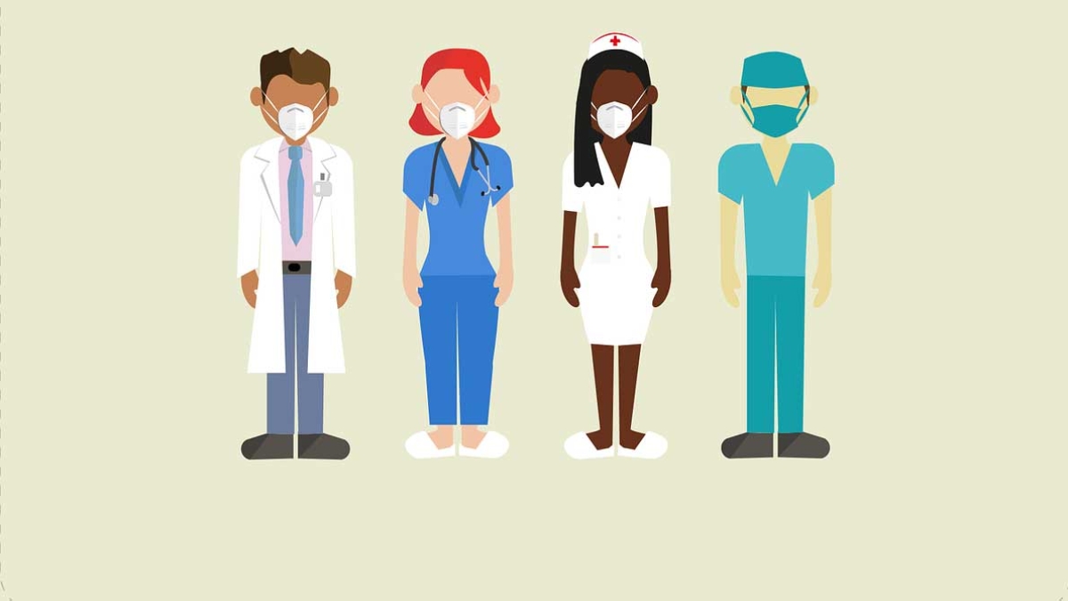 Pixabay illustration of medical personnel