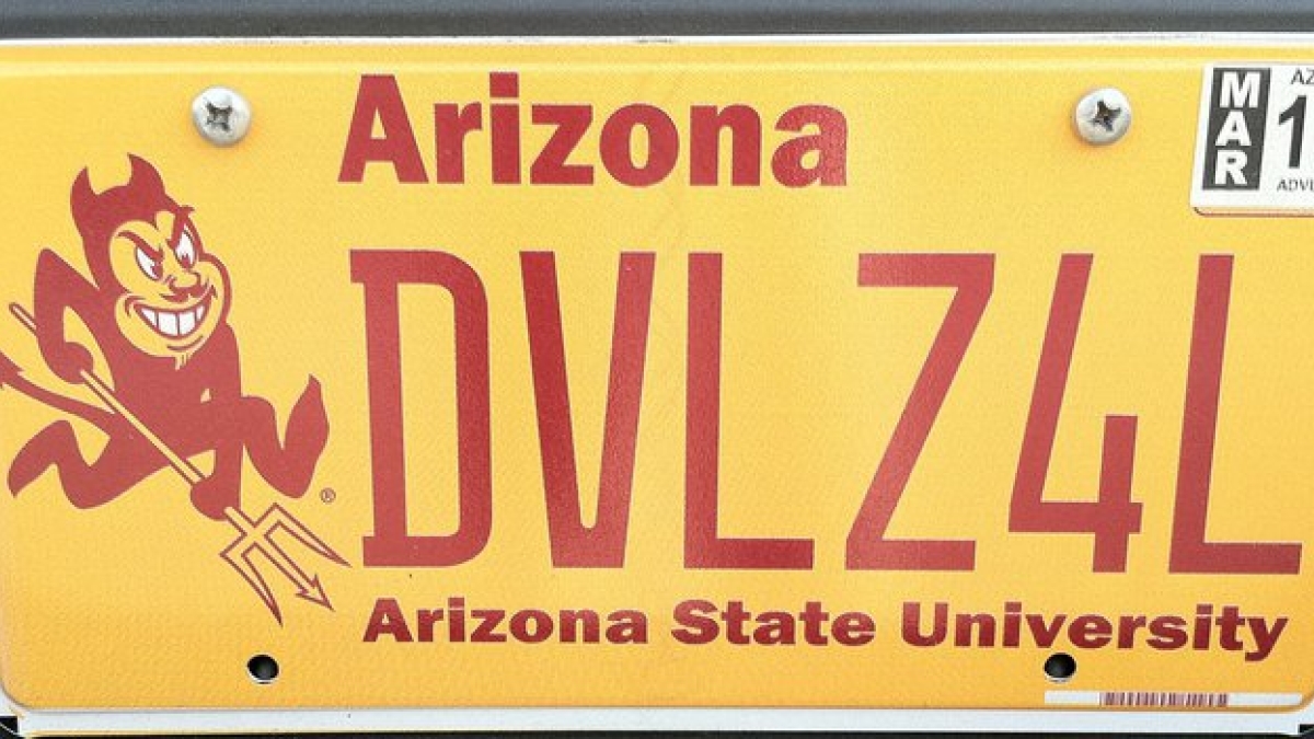 Michael McLendon&#039;s winning license plate