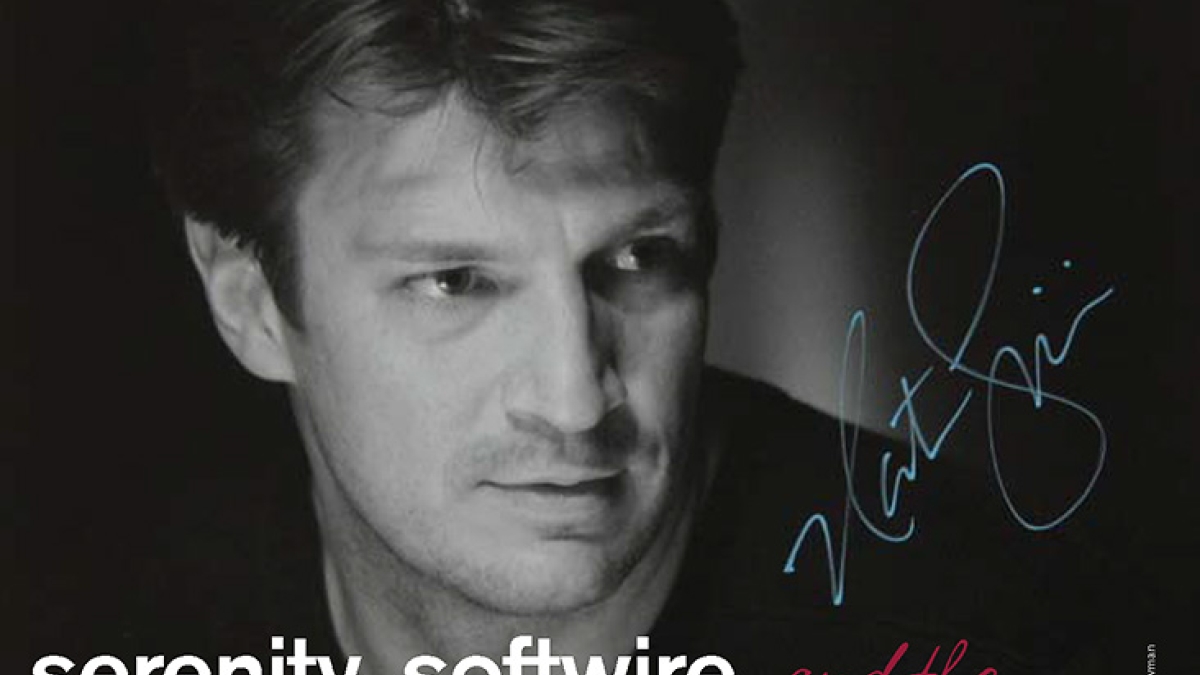 flier for the event: &quot;An Evening with Nathan Fillion and friends&quot;