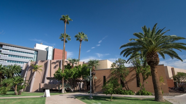 Exterior of Armstrong Hall on ASU's Tempe campus.