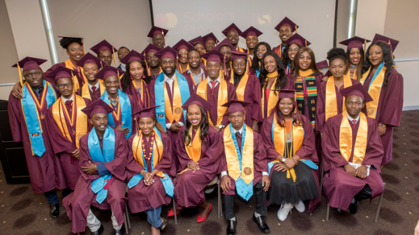 Group photo of the May 2019 ASU Mastercard Foundation Scholar graduates.