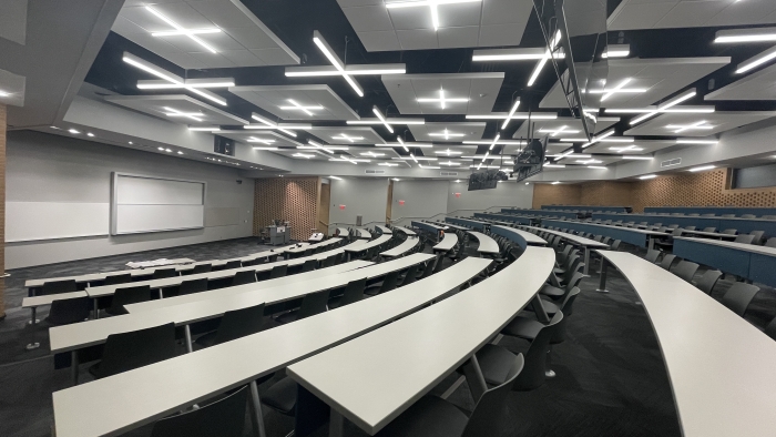 Newly redesigned lecture hall
