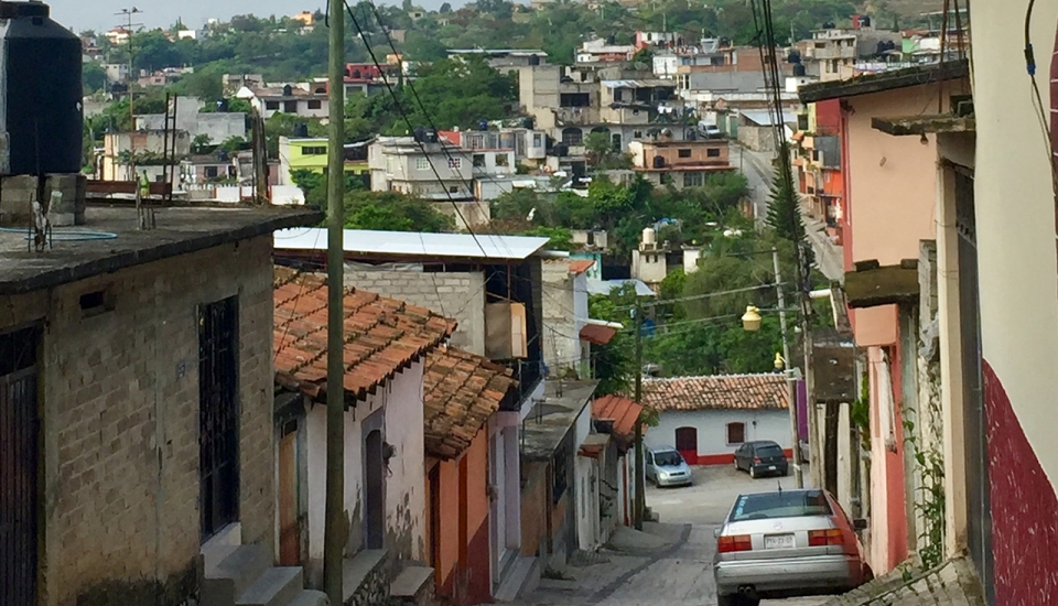Street in a border city / Photo courtesy Maritza Estrada