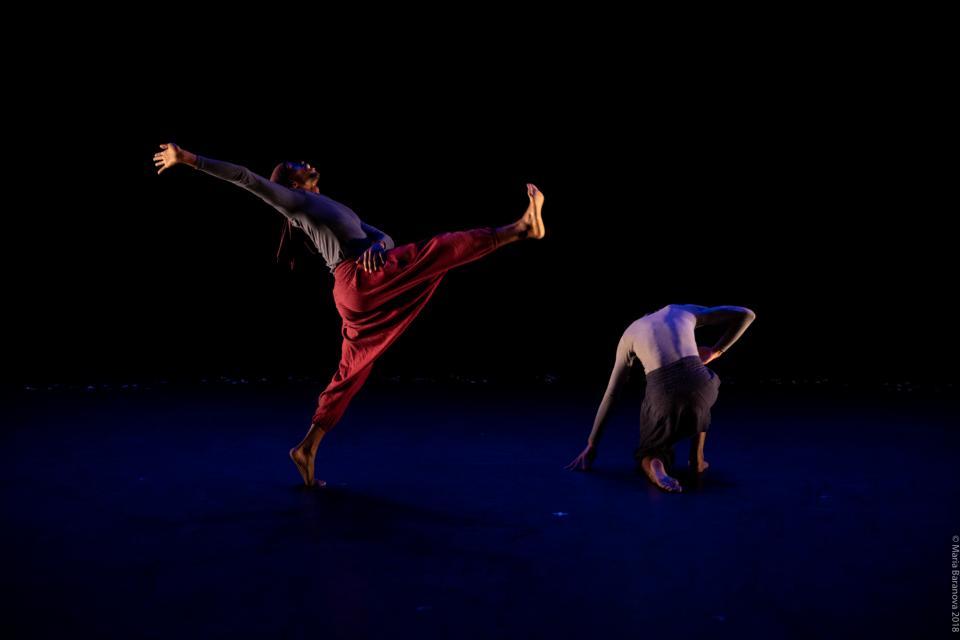 Photo of ASU dance alum J. Bouey dancing