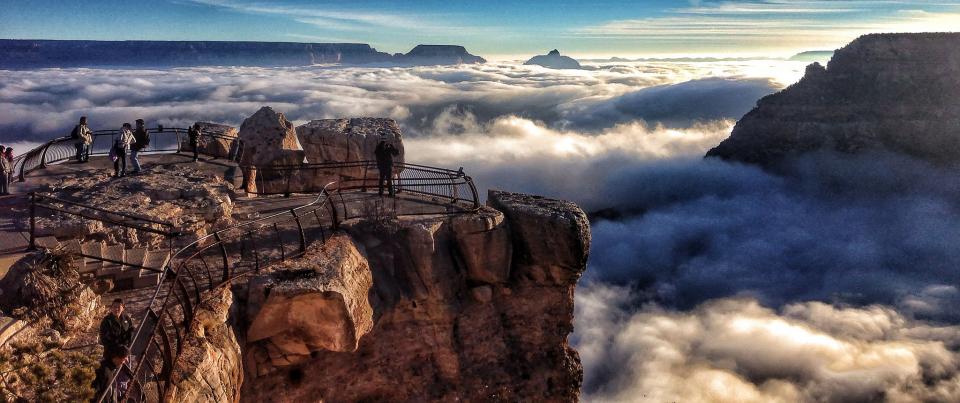 Mather Point inversion Grand Canyon