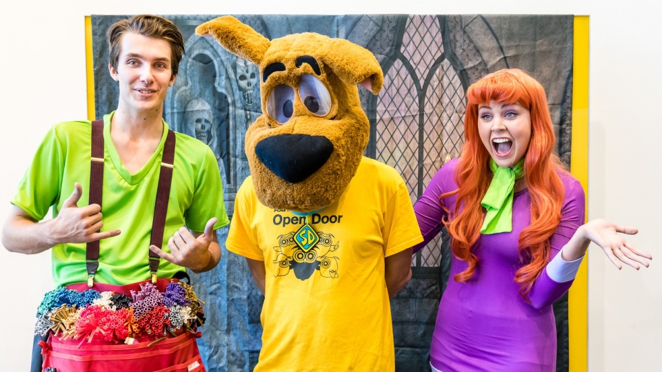 Image of Scooby-Doo and the gang at ASU Open Door in 2020, photo by Bruce Matsunaga