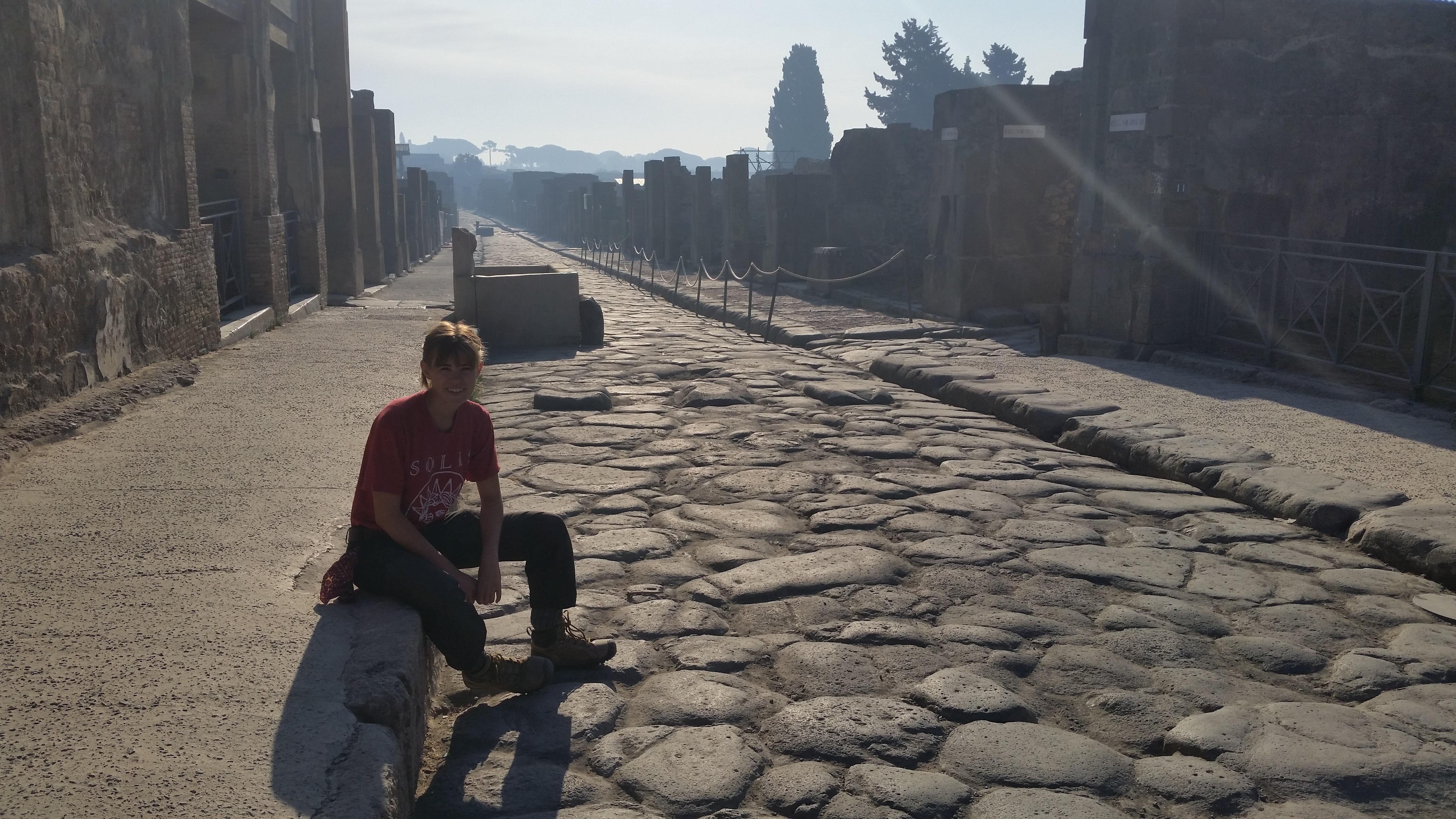 photo of Alexa Rose in Pompeii
