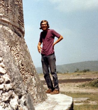 photo of Smith as a student at Teotihuacan in 1974